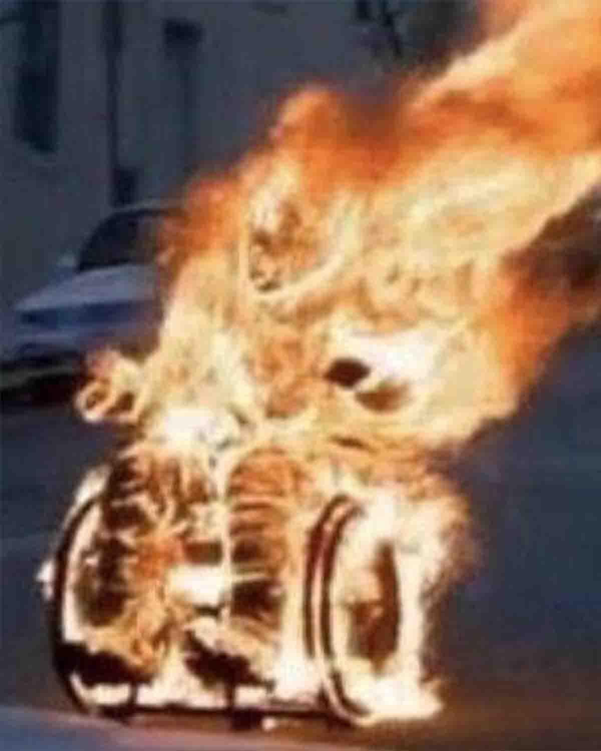 self immolation in a wheelchair